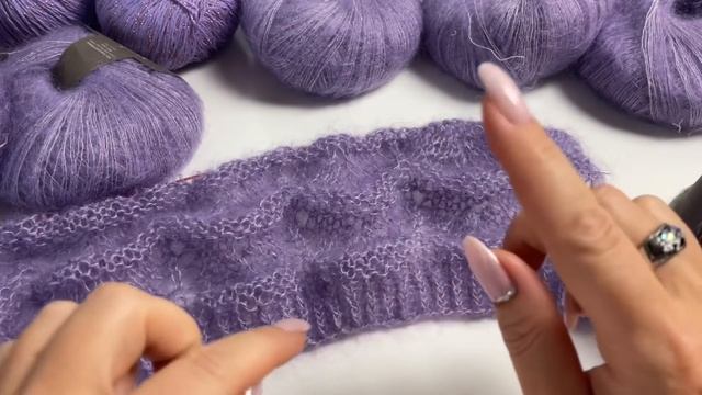 Мастер-класс шикарный джемпер из мохера на шелке, + СХЕМА ? “Purple glam” sweater
