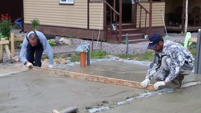 Разводка коммуникаций. Канализация. Водопровод. Обратная засыпка. Стяжка. "СВ-Фундамент"