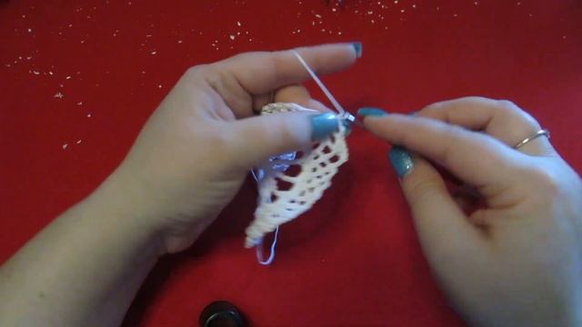 Шар на елку крючком, Новогодний шар без бусин. #Christmas ball crochet #новогоднийшаркрючком