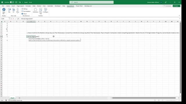 Chat GPT in Excel
