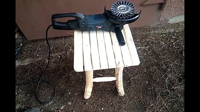 Изготовление табурета из веток ч 2