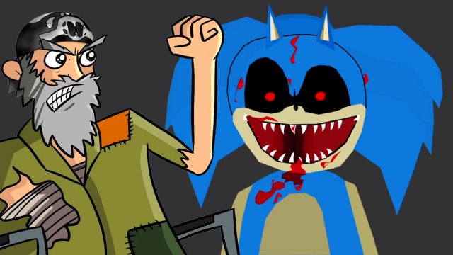 SONIC.EXE КАК НИКОГДА ВОВРЕМЯ! (ЗАСТАЛ ДЕДА ВРАСПЛОХ) ► Happy Wheels |341|