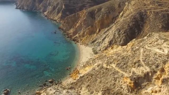 Anafi island Cyclades Greece - by drone