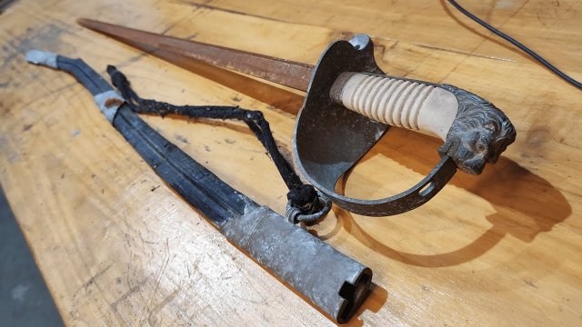 Реставрация старинной сабли испанского флота
