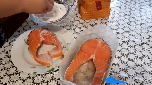 ?Как вкусно и просто засолить рыбу.?сухой посол?любая рыбка:? сёмга, кижуч, чавыча, кета и др?.