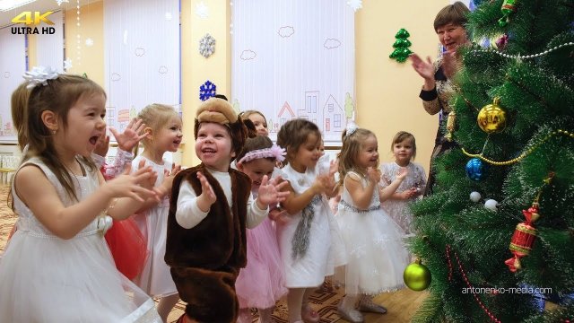 Новогодний утренник в детском саду. Детская видеосъемка СПб