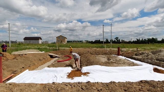 Ленточный фундамент своими руками. Под Двухэтажный дом из газобетона. Часть 1
