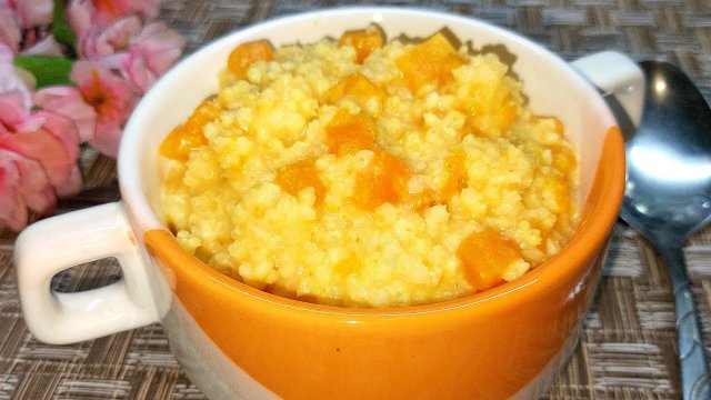 Полезная КАША из ТЫКВЫ с пшеном. Часто готовлю на завтрак ТЫКВЕННУЮ Кашу.