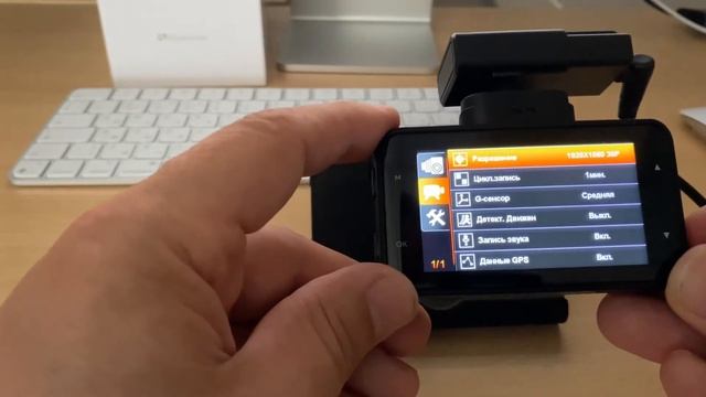 Настройка меню видеорегистратора с оповещением о полицейских камерах и радарах Blackview V