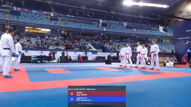 Karate Dubai 2021 | MALE TEAM KUMITE - Semifinals | WORLD KARATE FEDERATION