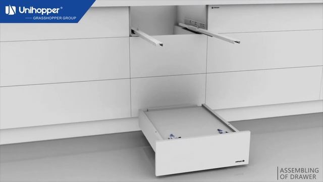 Направляющие Unihopper скрытого монтажа 3D