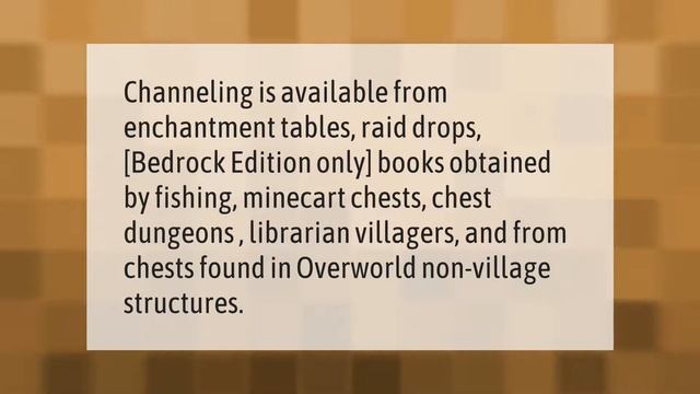 Why is channeling not working Minecraft?