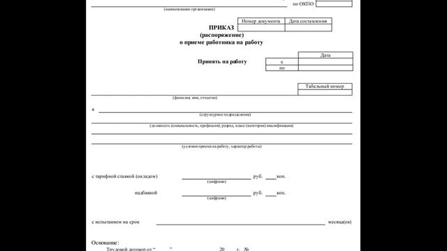 Лекция 1 кадровое делопроизводство для начинающих, трудовой договор