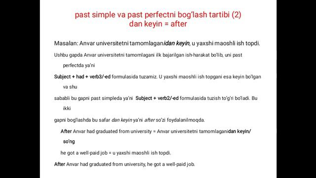 The secrets of past perfect. Past perfect tense O'zbek tilida o'rganing