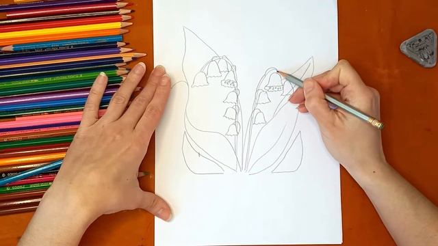 Как нарисовать ландыш. Онлайн-школа рисования "Малевашки"