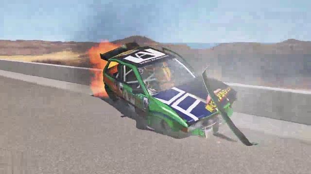НОВЫЕ МУЛЬТИКИ ПРО МАШИНКИ BeamNG Drive Тачки подряд прыгают через сломанный мост Игра про аварии