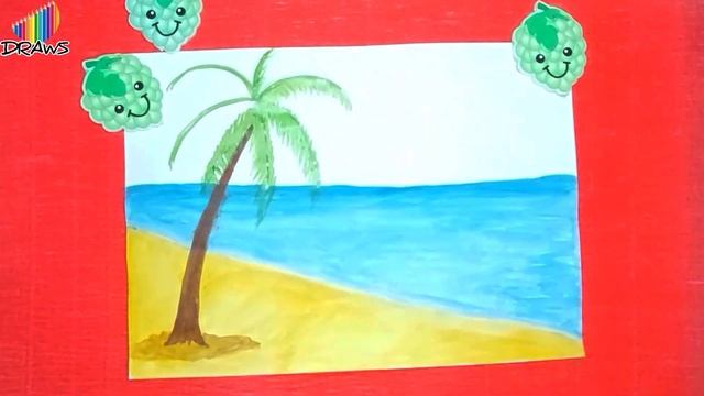 Как нарисовать море /How to draw the sea