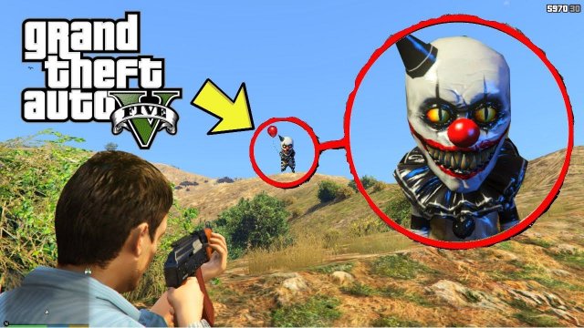 Я Нашел МАЛЕНЬКИЙ КЛОУН ПЕННИВАЙЗ в ГТА 5 / GTA 5 a little Pennywise