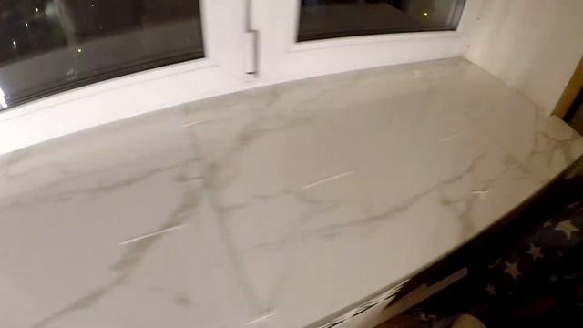 Подоконник из керамогранита своими руками за один день.