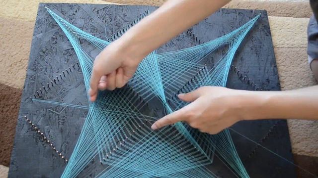 STRING ART TUTORIAL | timelapse | СТРИНГ АРТ | обучение с русскими субтитрами
