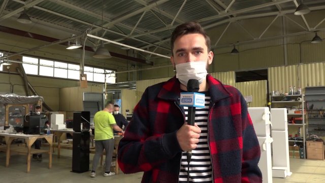 Глава Дубны Максим Данилов на предприятии 'Zorgtech'