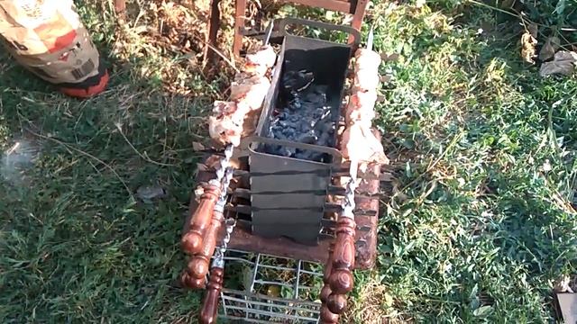 Вертикальный мангал. Тест