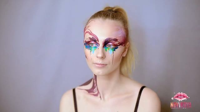 Креативный макияж | Art makeup tutorial | #novikovamua