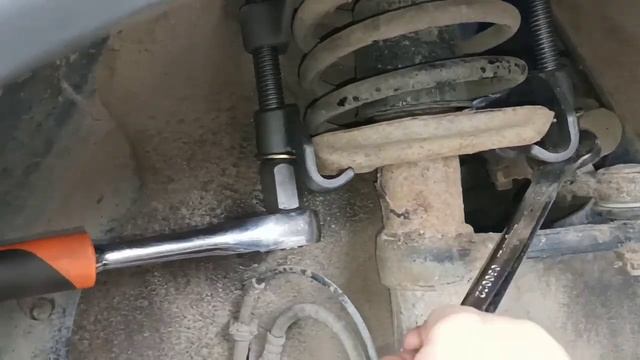 (вот откуда щелчки) самый лёгкий способ замены опорных подшипников, калина2.