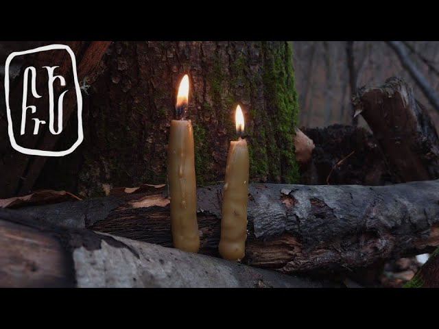 Как изготовить свечи, по средневековой технологии, прямо в лесу?
