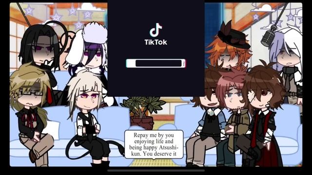 ♥ - Bsd react to Dazai ! | part 2/2 | Re-upload (read desc?)