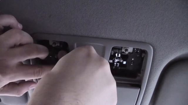 Как заменить лампочки освещения салона kia rio