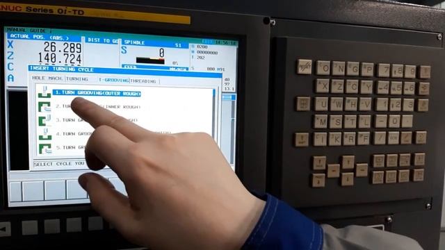 Написание программы на стойке при помощи Manual Guide i