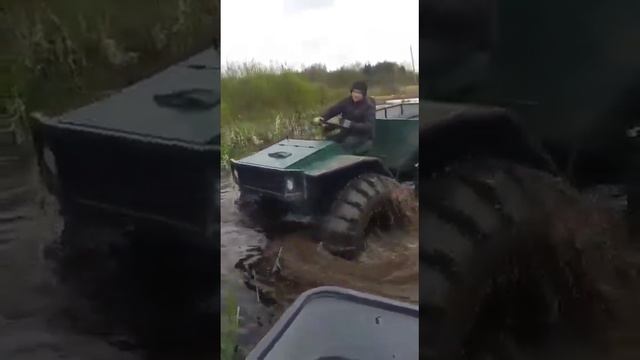 каракат болотоход вездеход бер 20л.с. лифан по болотам и бродам
