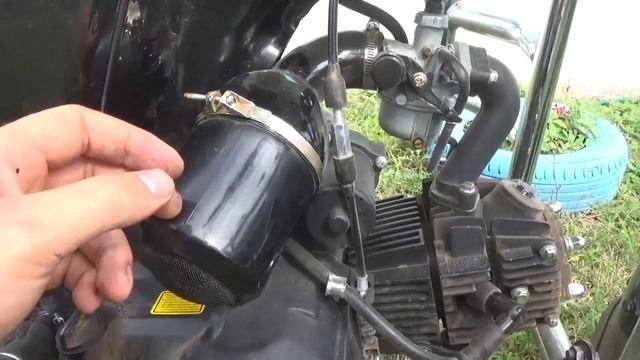 Мопед альфа замена воздушного фильтра за минуту. Отзыв об модернизации воздушного фильтра.