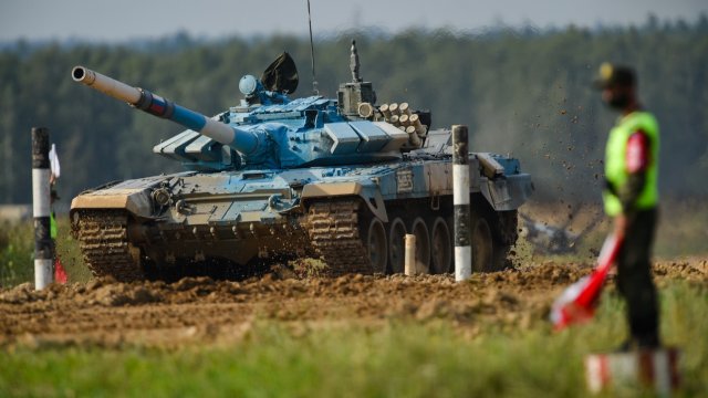 Танковый биатлон. Финал. Азербайджан, Китай, Россия, Казахстан