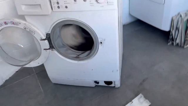 Experiment: Bosch washing machine bs heavy stones and bricks (not destruction)