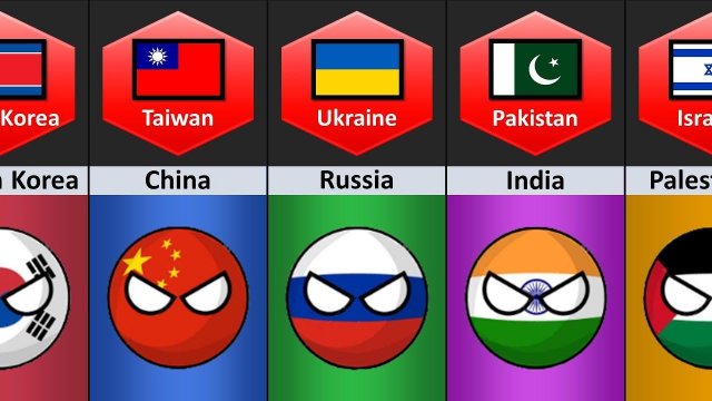 ВРАЖДУЮЩИЕ НАЦИИ ВО ВСЕМ МИРЕ!!!