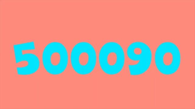 Colorful Numbers 1 to 1 Million!