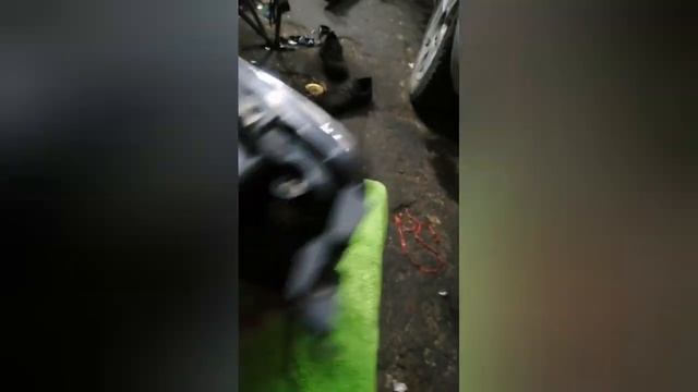 Ауди 80 установка би лед линз Aozoom А13.