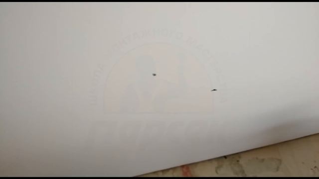 Монтаж гардины на натяжной потолок. Вариант второй.