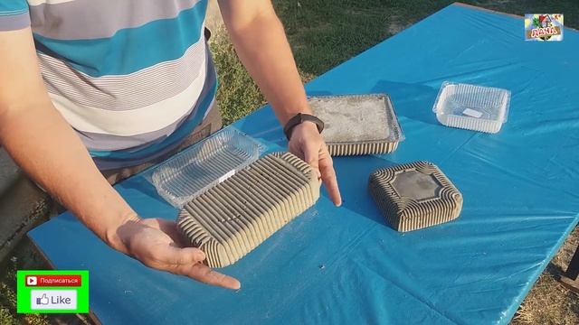 5 ИДЕЙ ИЗ ЦЕМЕНТА своими руками. Вазоны из цемента Поделки для сада и дачи Декор Ваза для цветов