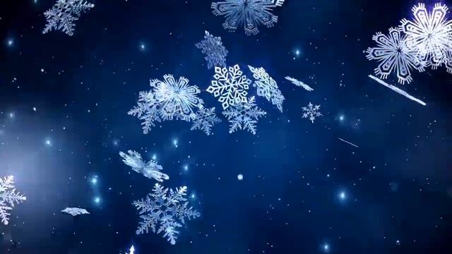 Футаж Снежинки