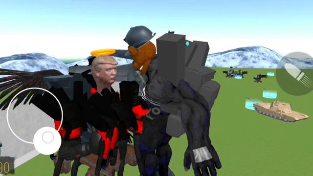 Скибиди Туалеты Доналд Трамп против Титан Камера Мены и Фнаф Медведь #скибидитуалет