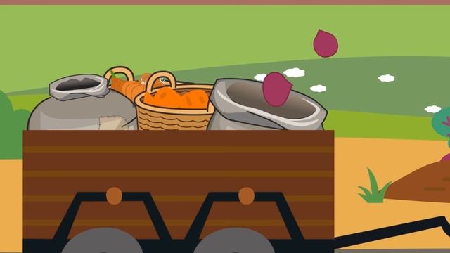 Весёлые песенки для детей - Фрукты, Овощи, Цветочки