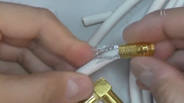 Как разделать телевизионный кабель