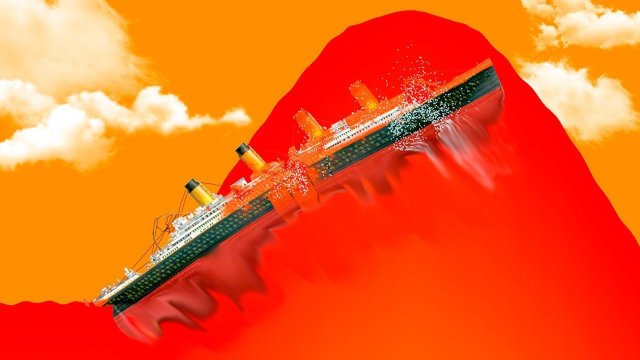 ТИТАНИК РАСПЛАВИЛСЯ В ОГРОМНОМ ЦУНАМИ ИЗ ЛАВЫ! РАЗРУШЕНИЕ КОРАБЛЕЙ И ЛАВА В FLOATING SANDBOX