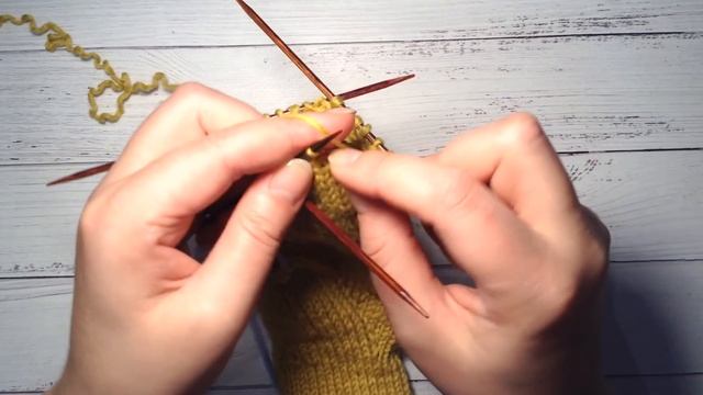 Мастер класс Детские двойные варежки спицами/ индийский клин/ из остатков пряжи