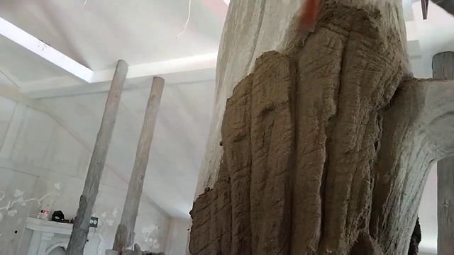 Как сделать кору дерево своими руками из арт бетона, мастер класс.