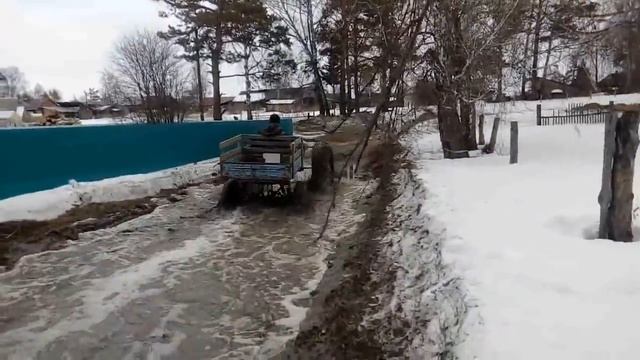 Установка ободрышей на мотоблок и первые испытания! Tractor and first tests