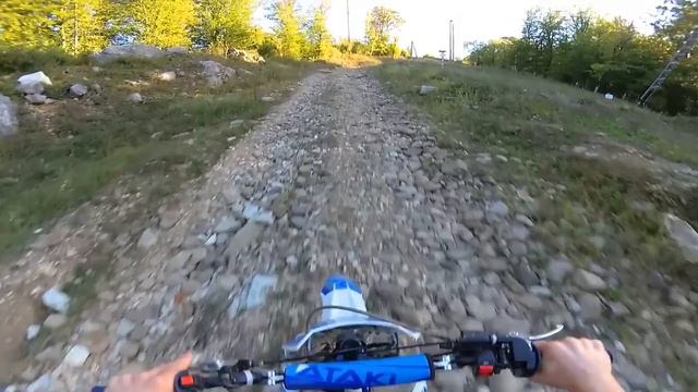 Погоня ДПС за питбайком (ATAKI 125) поймали_ удрал_!